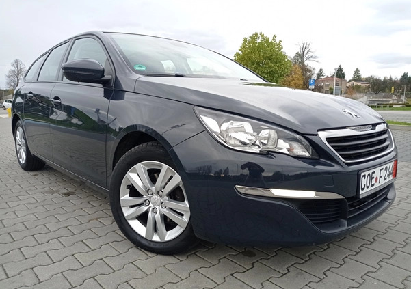 Peugeot 308 cena 31500 przebieg: 190000, rok produkcji 2015 z Zawiercie małe 781